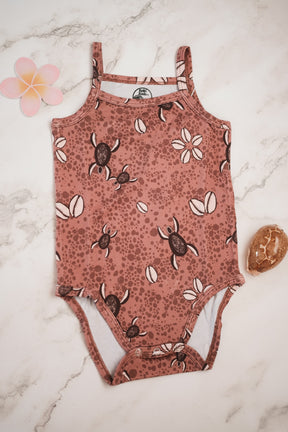 Pink Honu Cowrie romper