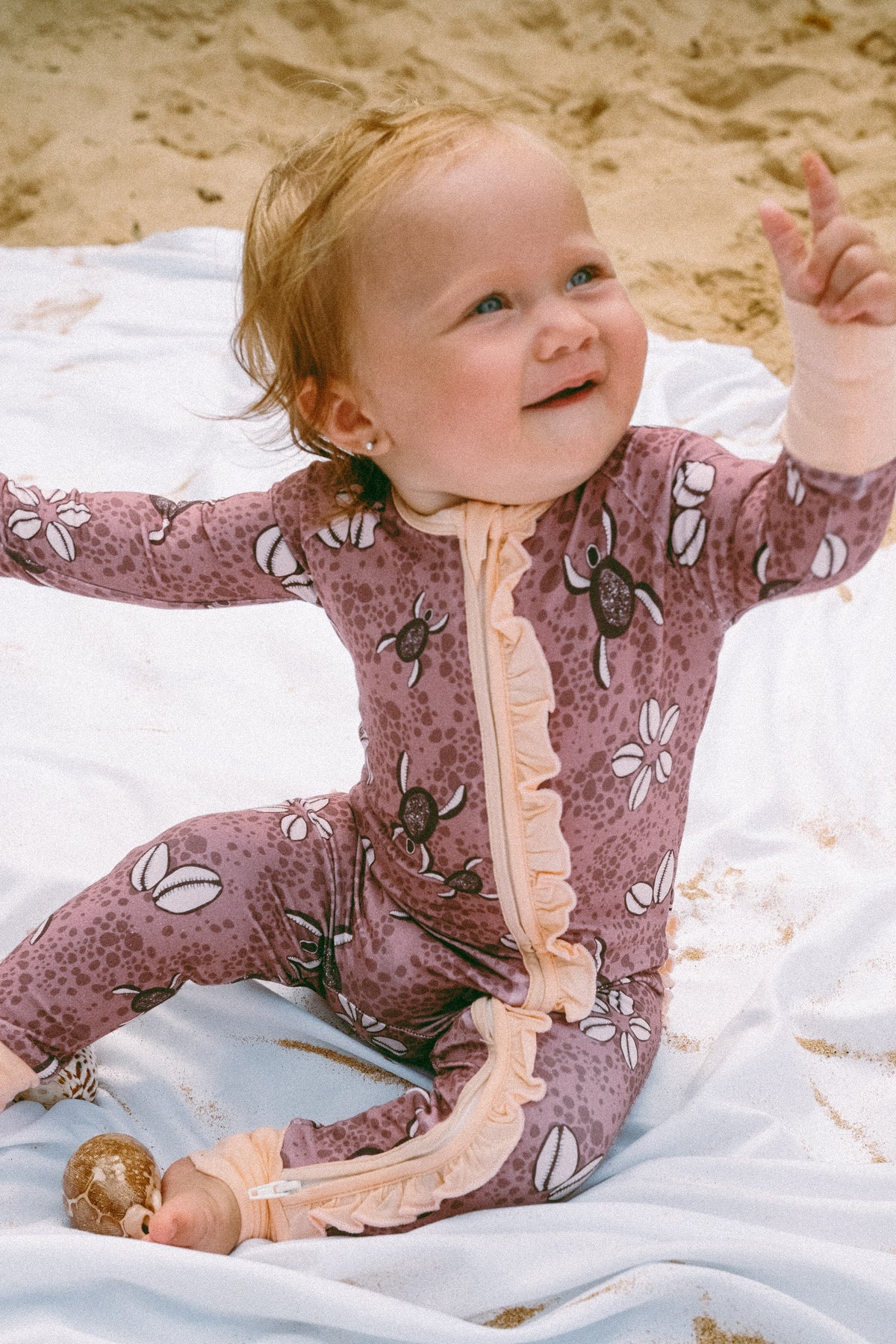 Pink Honu Cowrie sleepies