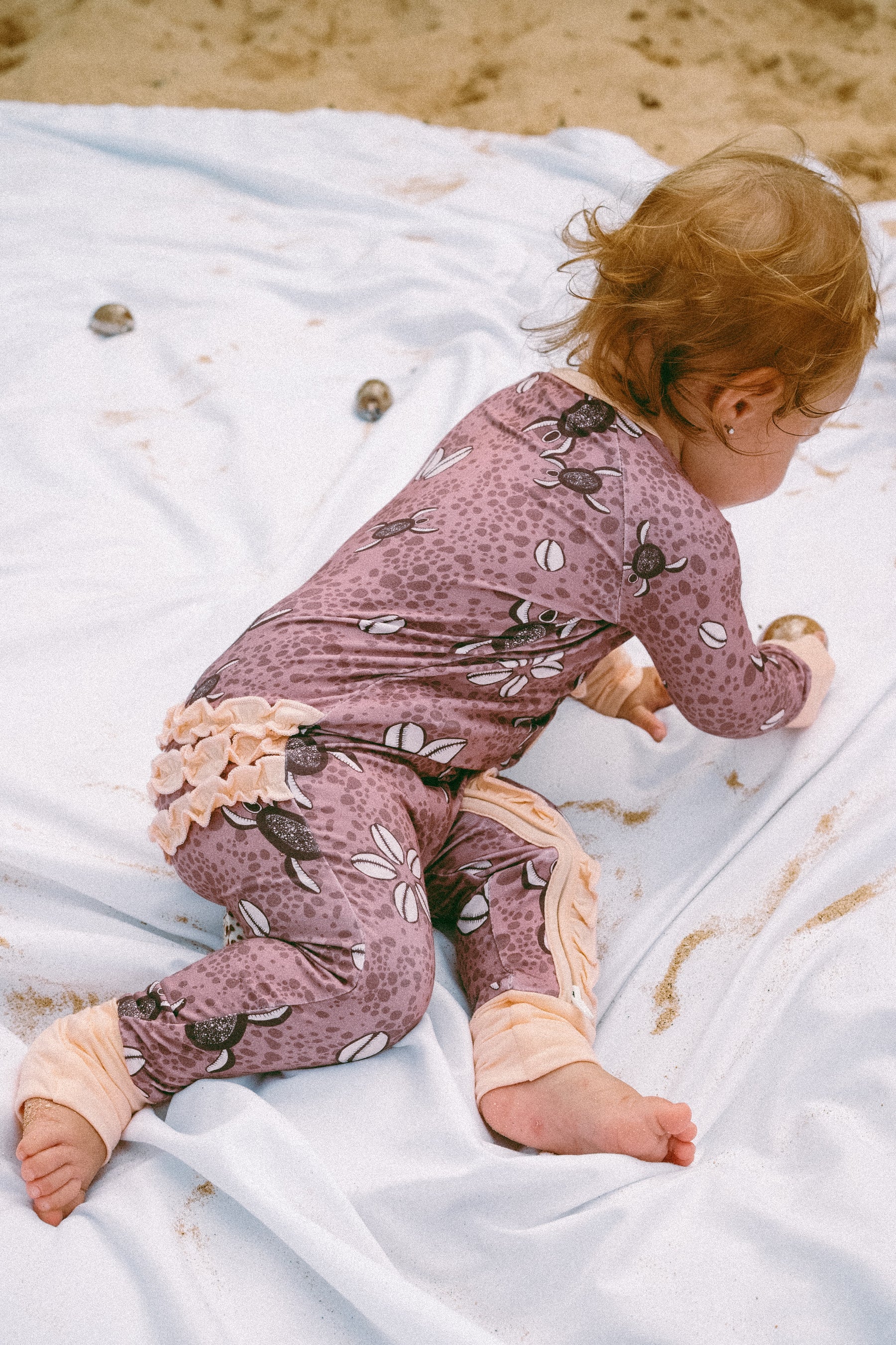 Pink Honu Cowrie sleepies